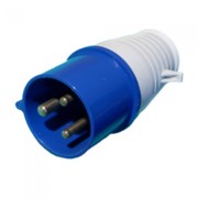 Вилка кабельная 16А 2Р+E IР44 переносная 250В 013 (PSR01-016-3)