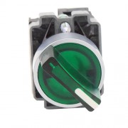 Головка переключателя трехполюсного с ручкой зеленая (ZB4BK1333)