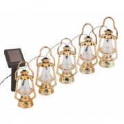 ERASG024-18  ЭРА Садовая гирлянда Керосинка на солнечной батарее, 3,8м