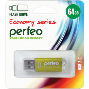 Perfeo USB 64GB E01 Gold economy series