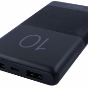 GOLF G80/ Powerbank 10000 mah + Кабель Micro usb /In Micro usb /Out USB 1 А, 2.1A/ Black