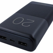 GOLF G81/ Powerbank 20000 mah + Кабель Micro usb /In Micro usb /Out USB 1 А, 2.1A/ Black