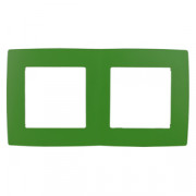 12-5002-27  ЭРА Рамка на 2 поста, Эра12, зелёный