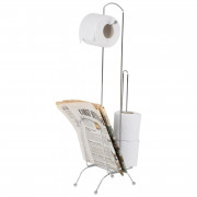 Стойка для туалетной бумаги CHR-483 с держателем для журналов и газет, 66 см