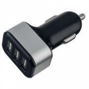 PERFEO Автомобильное зарядное устройство с тремя разъемами USB, 3.1A, черный (I4622)