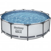 Каркасный бассейн Steel Pro Max с ф.-насосом и лестн. 366х 100 см, 9150 л, Bestway 56418