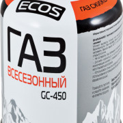 Газ всесезонный т.м. ECOS в баллоне GC-450 (резьбовой EPI-GAS, 450 г, Корея)