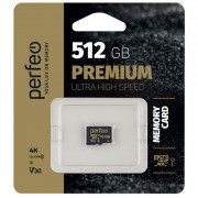 Perfeo microSDXC 512GB High-Capacity (Class 10) UHS-3 V30