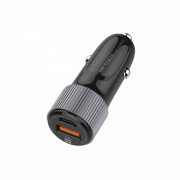 LDNIO C510Q/ Авто ЗУ + Кабель PD-L/ 1 USB QC 3.0 + 1 USB PD/ Выход: 5V_9V_12V, 36W/ Black