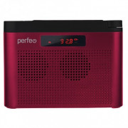 Perfeo радиоприемник цифровой ТАЙГА FM+ 66-108МГц/ MP3/ встроенный аккум,USB/ бордовый (I70RED)