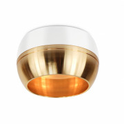 Подсветка OL14 GX53 WH/GD  ЭРА светильник накладной под GX53, белый/золото