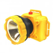 Фонарь налобный LED53761 1LED 1Вт 1 реж. 3XR6 пластик. желт. Ultraflash 14255