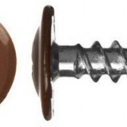 Саморез по металлу 4.2х16 сверло шоколадно-коричневый RAL8017 (6шт) (22777-2)