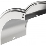 Угол для лотка плавн. 90град. тип В20 ESCA 50х200мм IEK CPV41-0-90-050-200