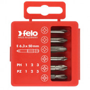 Набор бит PZ1-3 и PH1-3 50мм в упаковке (уп.6шт) Felo 03291516