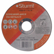 Отрезной диск по металлу Sturm! 9020-07-115x10