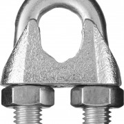 Зажим стальной 12мм DIN741 для троса оцинкованный (18776)
