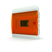 Щит встраиваемый ЩРВ-П-8, IP41, прозрачная оранжевая дверца