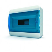 Щит навесной ЩРН-П-12, IP41, прозрачная синяя дверца
