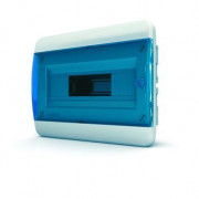 Щит встраиваемый ЩРВ-П-12, IP41, прозрачная синяя дверца