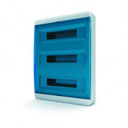 Щит навесной ЩРН-П-54, IP41, прозрачная синяя дверца