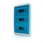 Щит навесной ЩРН-П-36, IP41, прозрачная синяя дверца