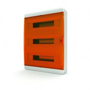 Щит навесной ЩРН-П-54, IP41, прозрачная оранжевая дверца