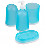 Набор для ванной 4 предмета BS2: диспенсер, держатель для зуб щеток, мыльница, стакан