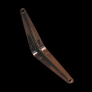 Уголок-кронштейн усиленный коричневый 100 х 150 мм (0,8 мм) (65958)