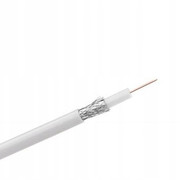 Кабель коаксиальный RG 6U белый обмедненный