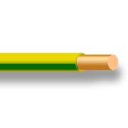 Провод ПУВ 1х1.5 желто-зеленый однопроволочный