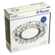 ИВО-50w G5.3,с/LED,4000К,белый,хром Feron