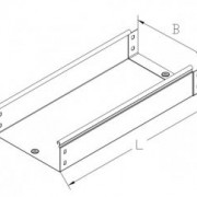 Лоток листовой 150х50 L=20мм нержавеющая сталь (35013INOX)
