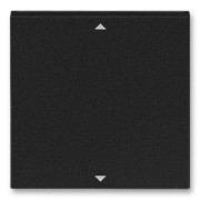 Выключатель одноклавишный ABB Levit антрацит / дымчатый чёрный