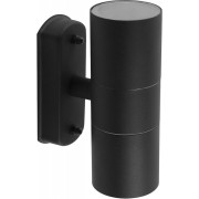 ДБУ вверх/вниз,2хGU10,без ламп,IP54,черный Feron