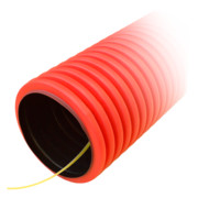 Труба гофрированная двустенная ПЭ гибкая тип 750 с/з красная д125 (50м/уп) (PR15.0057)