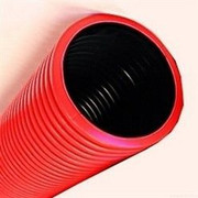 Труба двустенная гибкая ПНД/ПВД 110мм красная 100 м (Т2-КЛ0-110К(100))