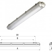 СВЕТИЛЬНИК (БЕЗ ЛАМП)2X58W (KBL258C)