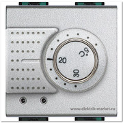 Термостат электронный комнатный с релейным выходом на один контакт 2А 250В 2 модуля (N4441)