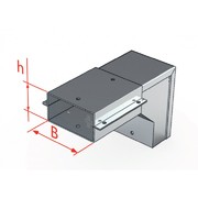 КУВ-0,05/0,1 У1 короб угловой вверх глухой оцинк. S=1мм (EI-04.24.31.003)