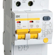 Выключатель автоматический дифференциальный АД-12 2п 25А 30мА С (MAD10-2-025-C-030)