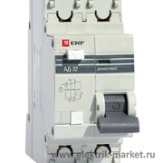 Выключатель автоматический дифференциальный АД-32 2п 32А 30мА PROxima (DA32-32-30-pro)