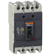 Выключатель автоматический трехполюсный EZC100N 80А 18кА (EZC100N3080)