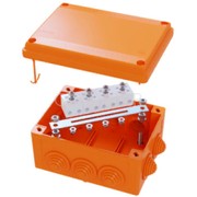 Коробка стальная FS с гладкими стенками и клеммниками IP66 150х150х80мм  5р  450V 30A 16мм.кв (FSB30516)