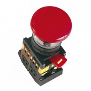 Кнопка красная AEA-22 Гриб без подсветки 1з+1р 240В (BBG30-AEA-K04)