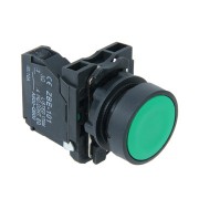 Кнопка зеленая без фиксации 22 мм 1но (XB5AA31)