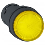 Кнопка 22мм 48-120В желтая с подсветкой (XB5AW35G5)
