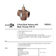 VXG44.15-2.5 Клапан регулирующий 3-х ходовой Kvs 2.5 Dn 15 шток 5.5 (VXG44.15-2.5)