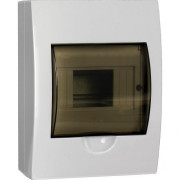 Щит распределительный навесной ЩРн-П-4 IP41 пластиковый белый прозрачная дверь (MKP12-N-04-40-20)