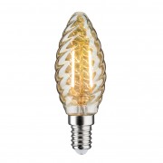 Лампа светодиодная LED 4Вт Е14 FILAMENT CLBW40, тепло-бел, прозр.витая свеча OSRAM (4058075055391)